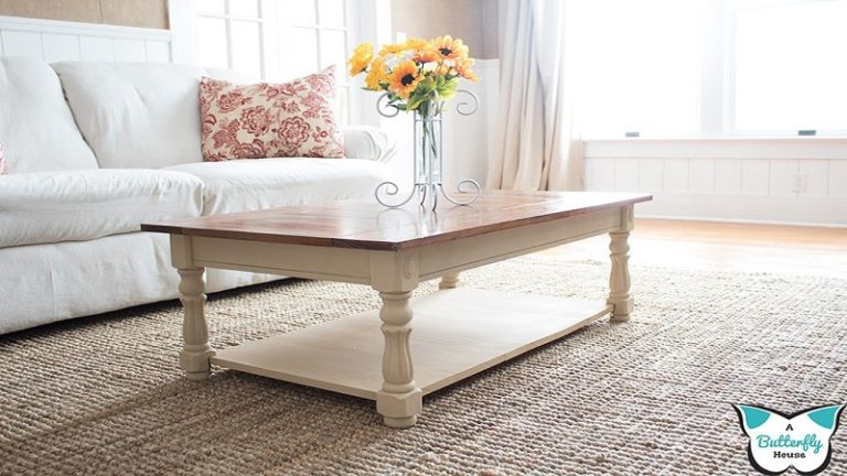 How To Cover An Ugly Coffee Table - 2 Steps To Make It Awesome!