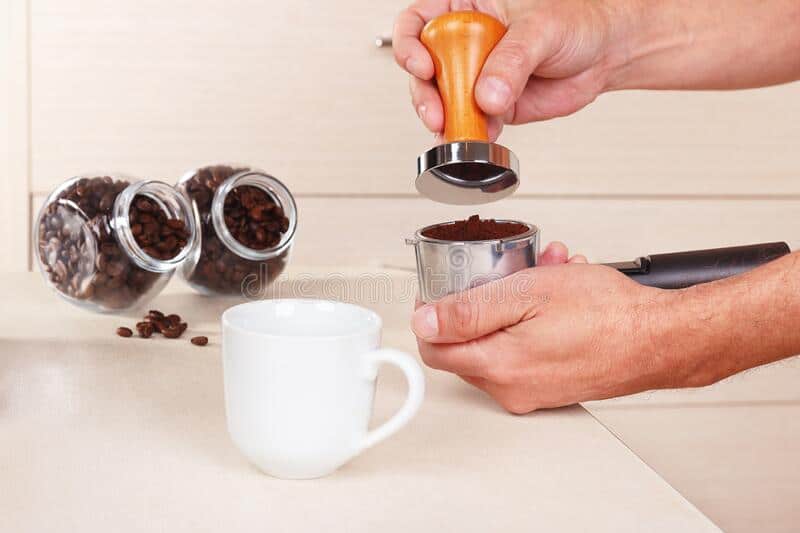 Avoid tamping the coffee