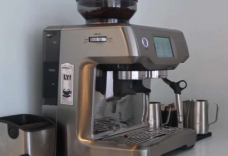 Breville Barista Touch grind settings on the side