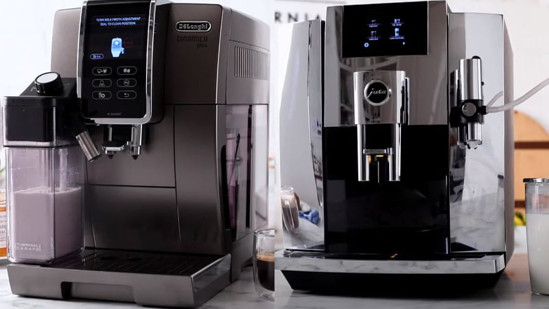 delonghi dinamica plus vs jura e8: know the differences make an oder