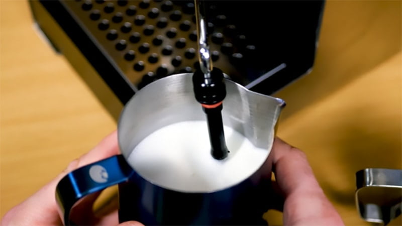 The milk foam is better for latte art than a cappuccino