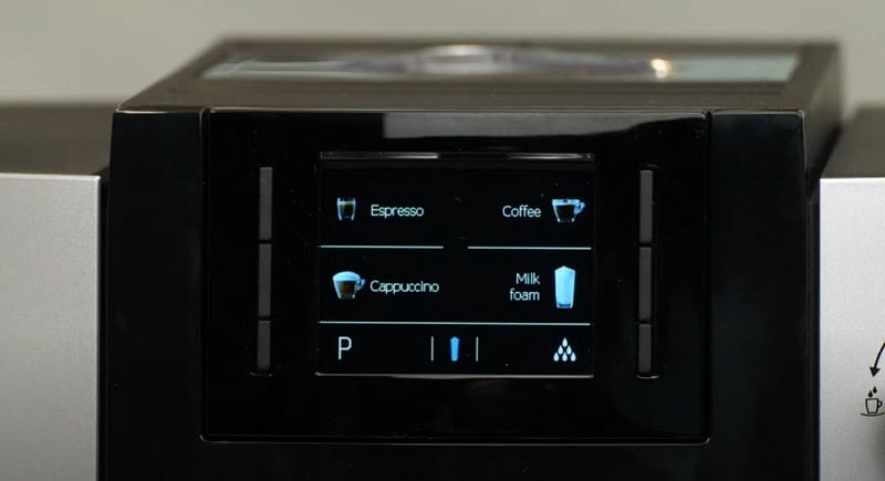 The control panel of Jura E6