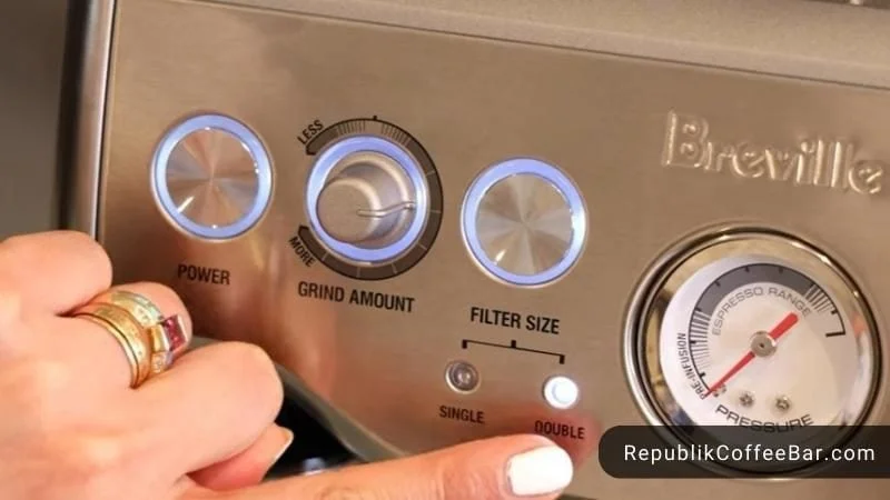 The Barista Express allows you to change the grind, grind time, shot volume, and temperature