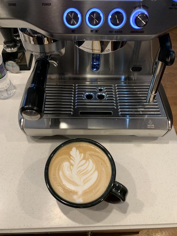 Milk texturing is excellent with the Breville Oracle