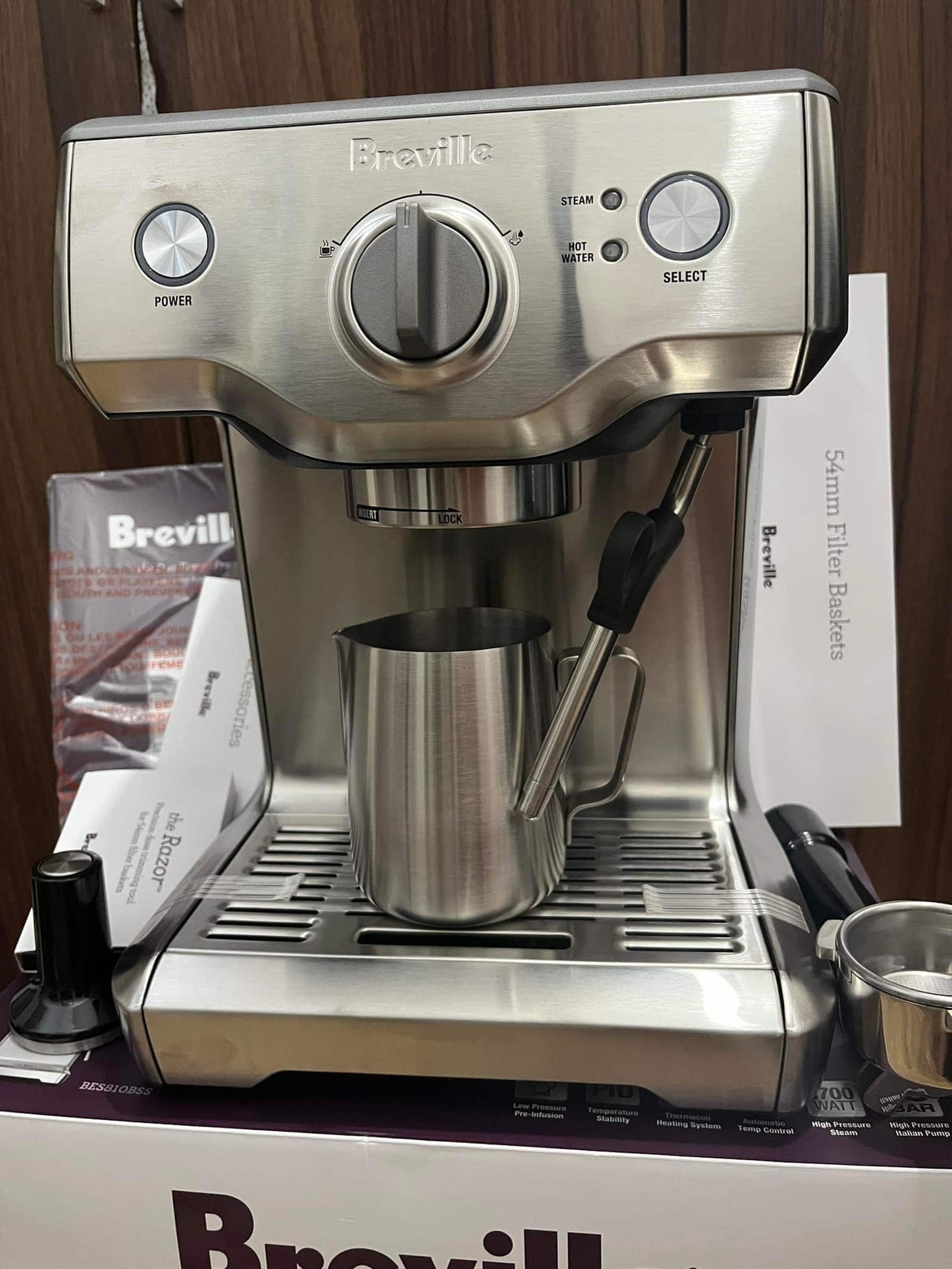 the Breville looks more high-end, more high-tech, and more professional 