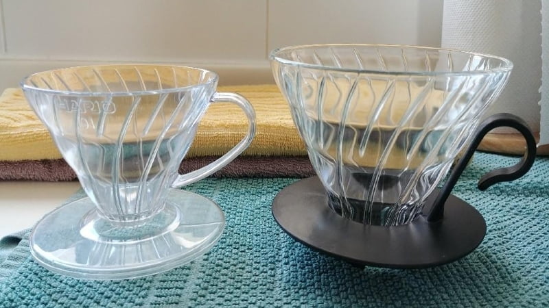 The difference between 2 size offered by Hario V60