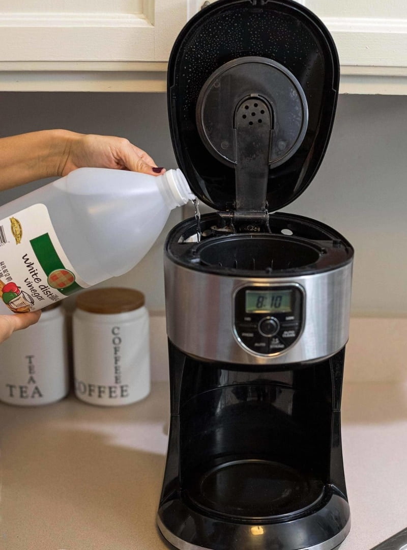 Use vinegar to clean your coffee maker