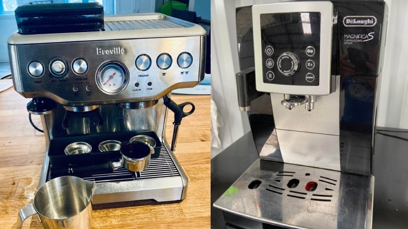 Delonghi Magnifica S Smart vs Breville Barista Express