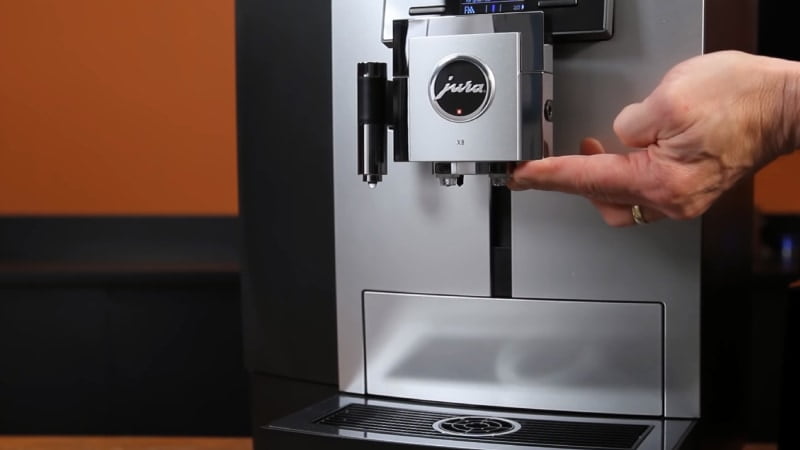 You can adjust the coffee spout on Jura X8 up to 6 inches.