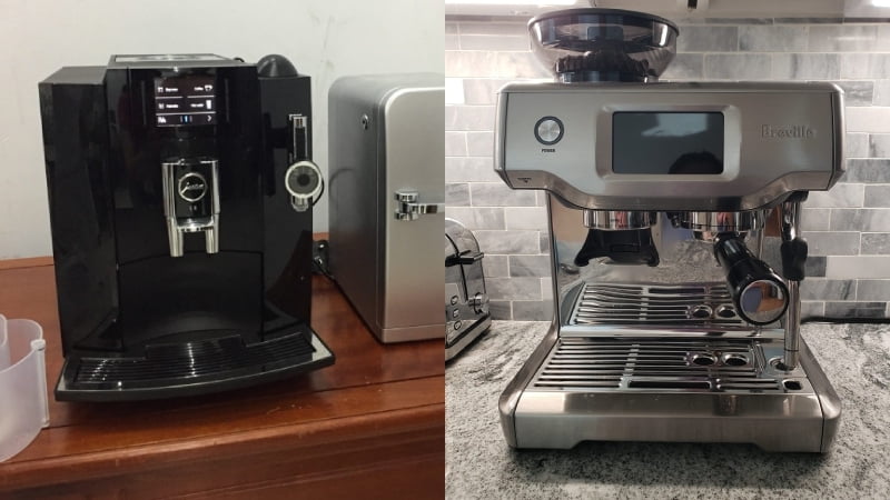 Both Jura E8 and Breville Barista Express brew delicious espresso