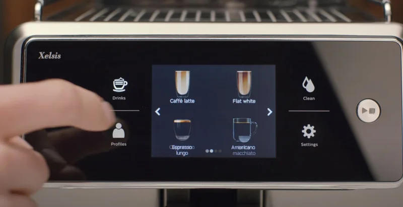 Saeco Xelsis has many creative one-touch recipes