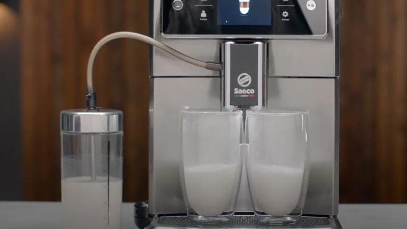 the jura ena 8 can prepare two cups of milk-based drinks at once