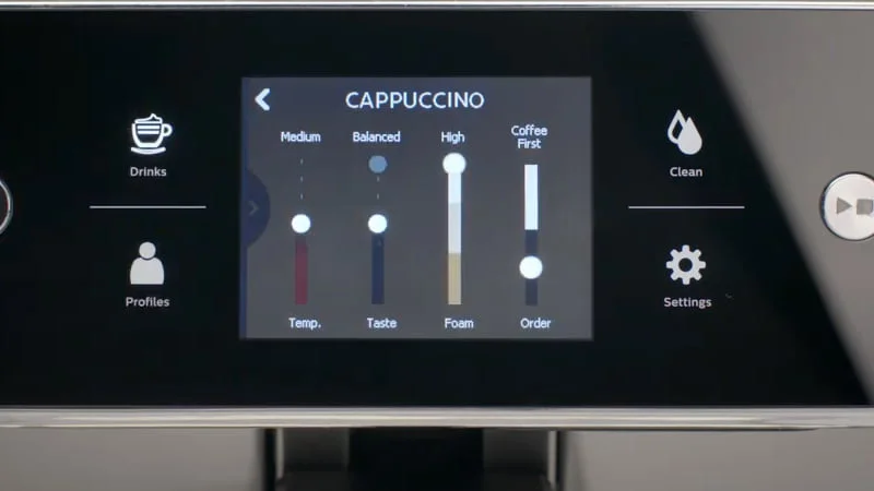 the saeco xelsis allows you to adjust the pre-infusion interval