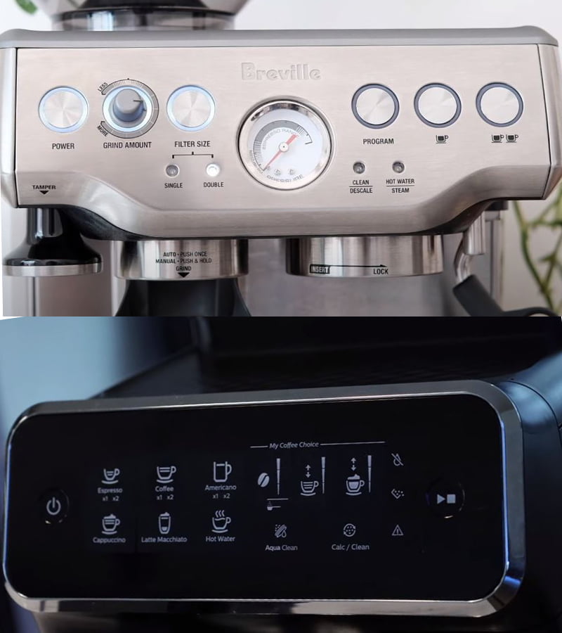A Comparison of Breville Barista Express Vs Philips 3200