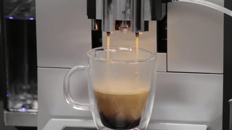 Coffee produced by Jura Z8

