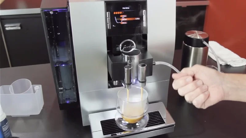 The cup height of Jura Z6 can be adjusted from a minimum of 3.2 inches to a maximum of 6 inches.