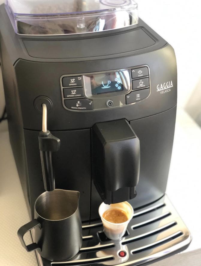 Gaggia Velasca comes with pre-infusion technology