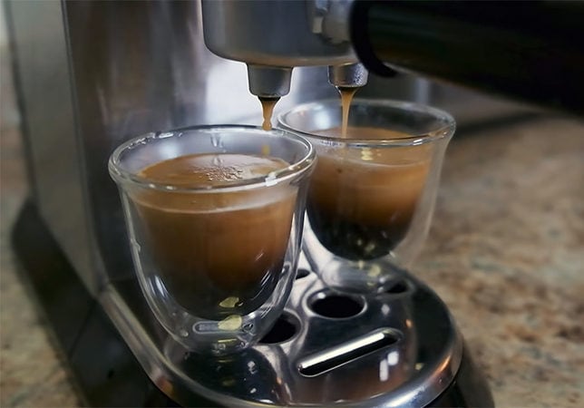 Delonghi ec680 - Extracting double shots