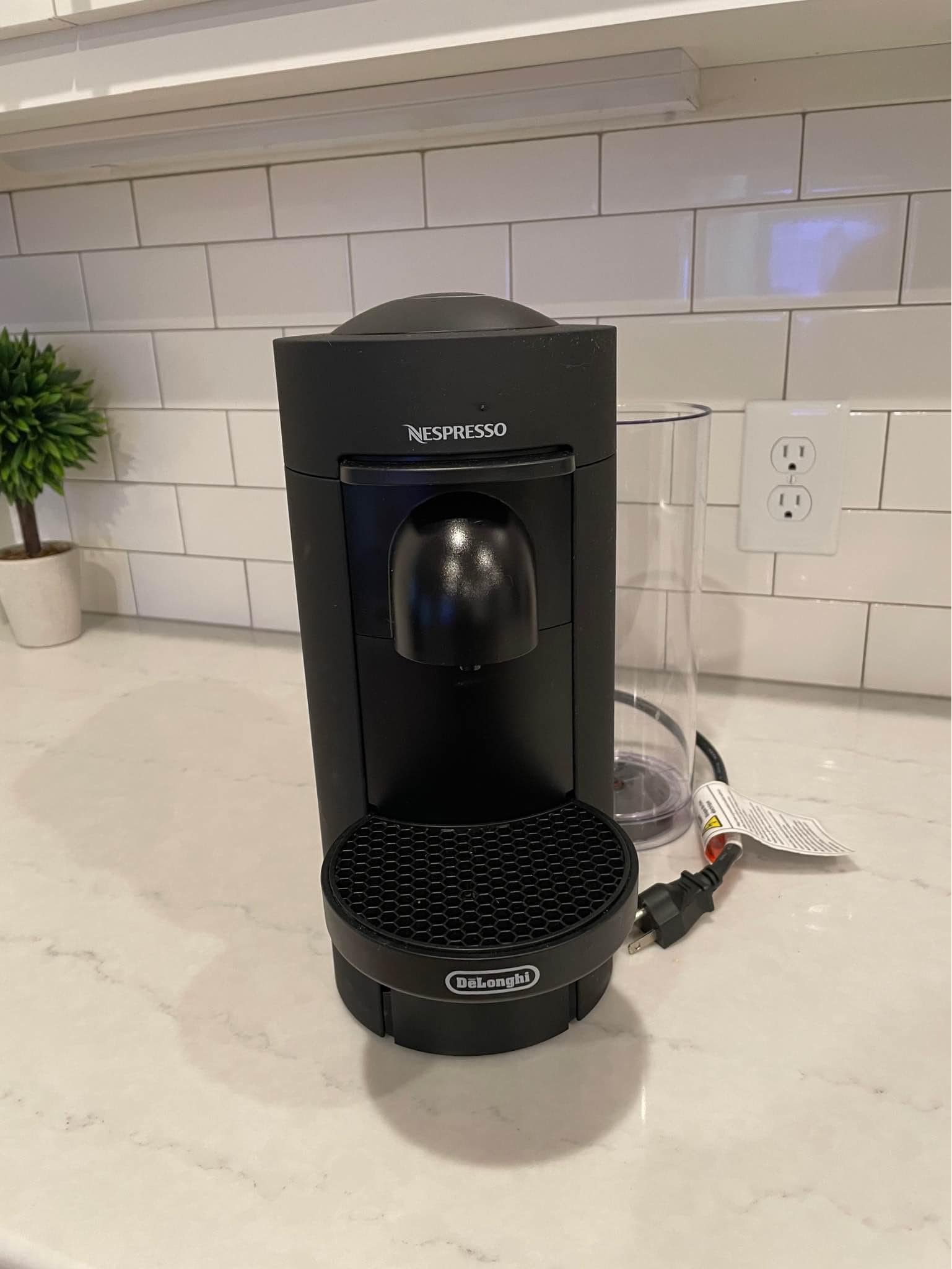 Delonghi Nespresso Vertuoplus brews espresso using Centrifusion technology