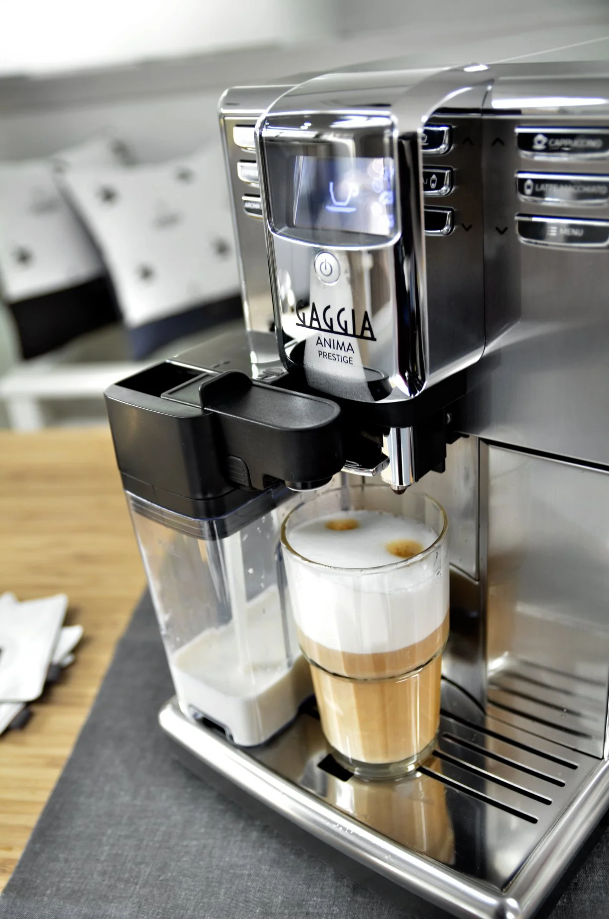 Gaggia Anima Prestige boasts 4 one-touch beverages