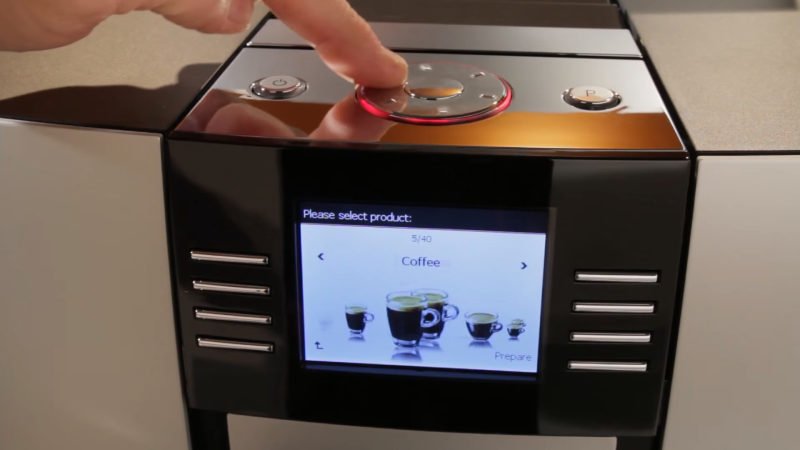 Giga W3 offers 43 different preset coffee drinks