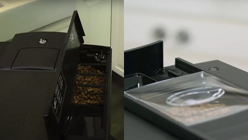 Jura C65 vs E6: Bean Hopper