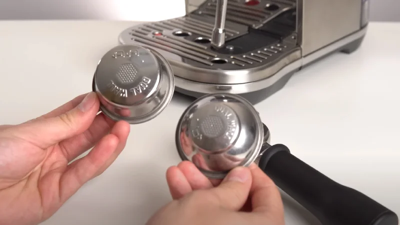 Breville Bambino Plus's pressurized baskets
