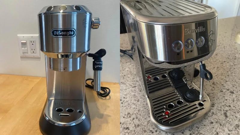 DeLonghi Dedica Deluxe vs Breville Bambino Plus Comparison