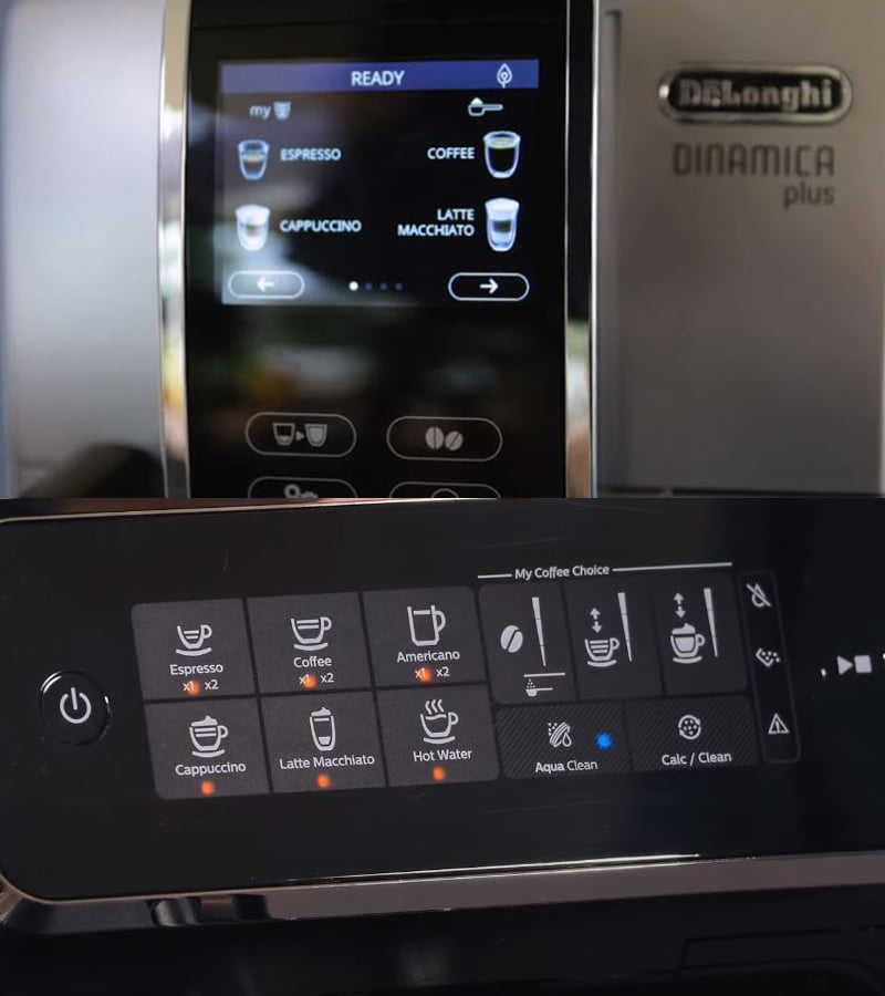 DeLonghi Dinamica Plus Vs Philips 3200 LatteGo Comparison